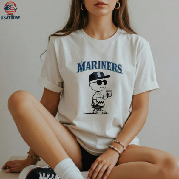 Seattle Mariners Washington Charlie Brown Los Angeles Dodgers fan shirt