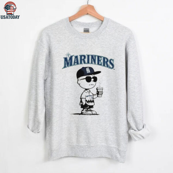 Seattle Mariners Washington Charlie Brown Los Angeles Dodgers fan shirt
