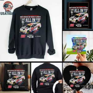 Shane van Gisbergen Checkered Flag Sports Black 2025 NASCAR Cup Series Playoffs WeatherTech All In T Shirt