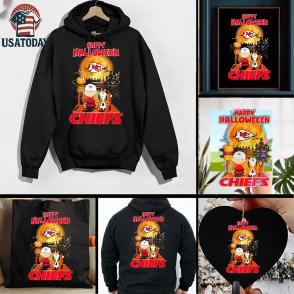 Snoopy And Charlie Brown X Kansas City Chiefs Happy Halloween 2025 shirt