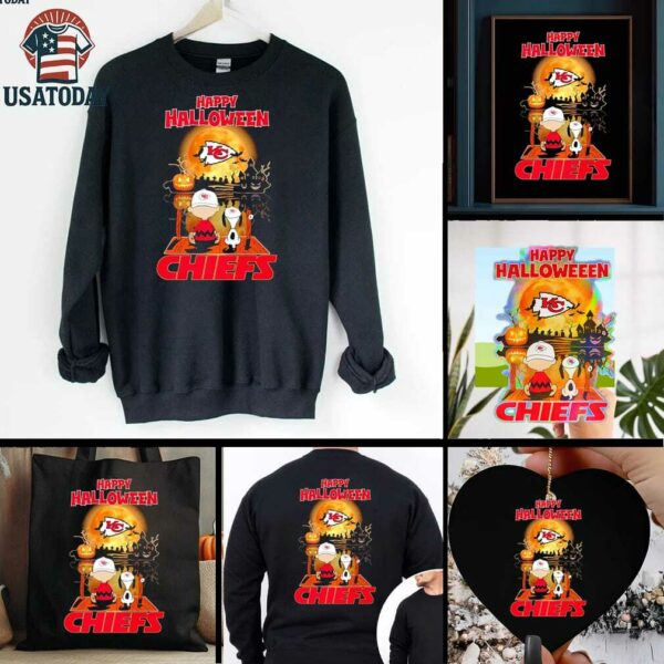 Snoopy And Charlie Brown X Kansas City Chiefs Happy Halloween 2025 shirt