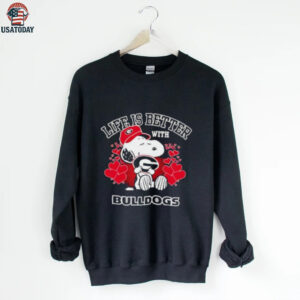 Snoopy Life Is Better With Georgia Bulldogs shirt