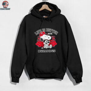Snoopy Life Is Better With Georgia Bulldogs shirt