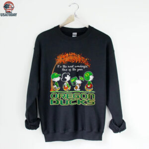 Snoopy and Friends it’s the most wonderful time of the year Oregon Duck shirt