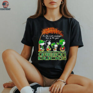 Snoopy and Friends it’s the most wonderful time of the year Oregon Duck shirt