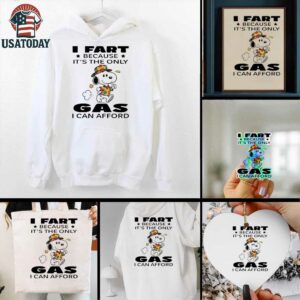 Snoopy walk I fart because it’s the only gas I can afford shirt