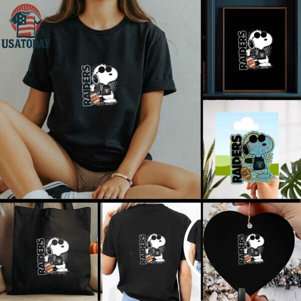 Snoopy x Las Vegas Raiders football shirt