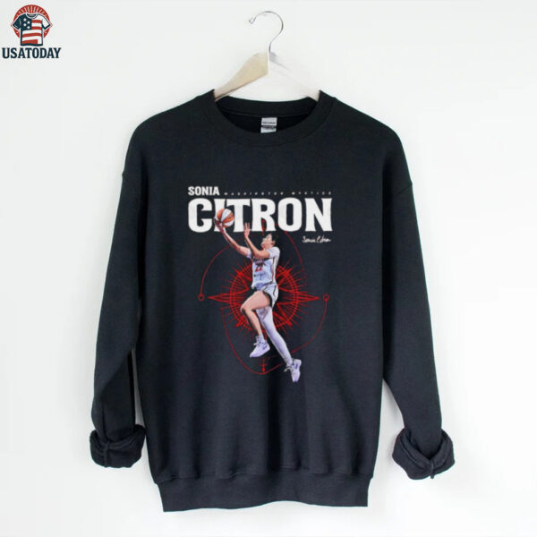 Sonia Citron lay up signature Washington Mystics shirt