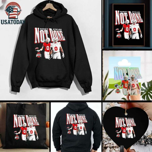 Sonny Styles illustrated not done Ohio State football shirt