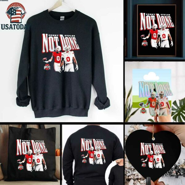Sonny Styles illustrated not done Ohio State football shirt