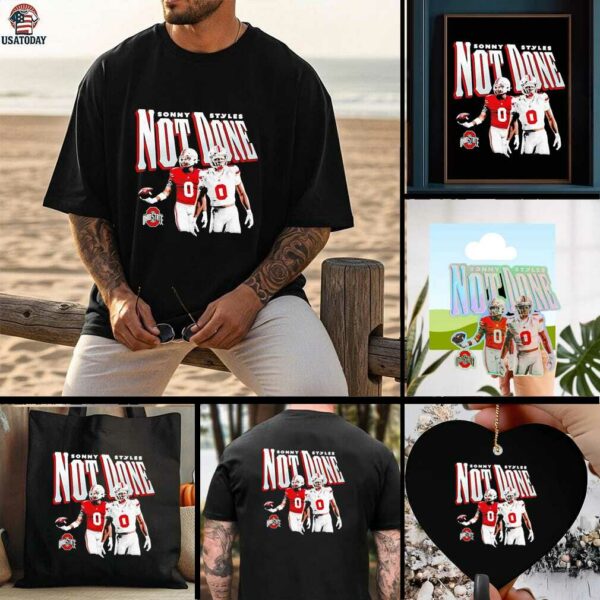 Sonny Styles illustrated not done Ohio State football shirt