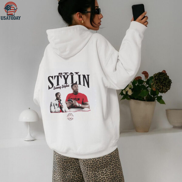 Sonny Styles portrait stay stylin Ohio State shirt