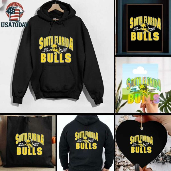 South Florida Bulls Green and Gold We Stand United shirt