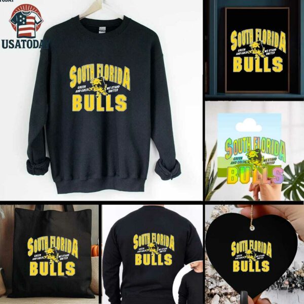 South Florida Bulls Green and Gold We Stand United shirt