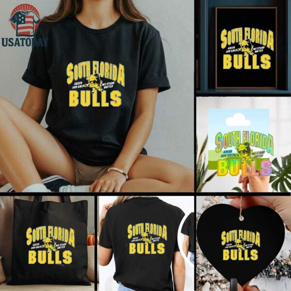 South Florida Bulls Green and Gold We Stand United shirt