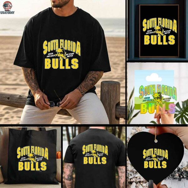 South Florida Bulls Green and Gold We Stand United shirt