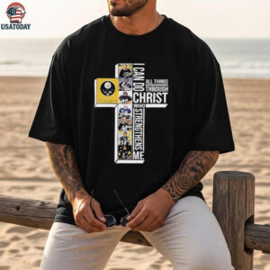 Steelers 6 Time Super Bowl Champions I can do all things through Christ who strengthens me signatures shirt