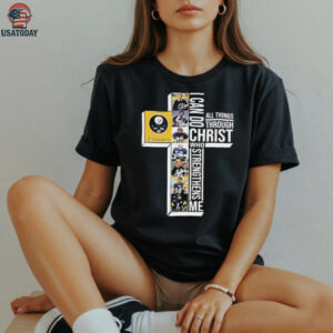 Steelers 6 Time Super Bowl Champions I can do all things through Christ who strengthens me signatures shirt