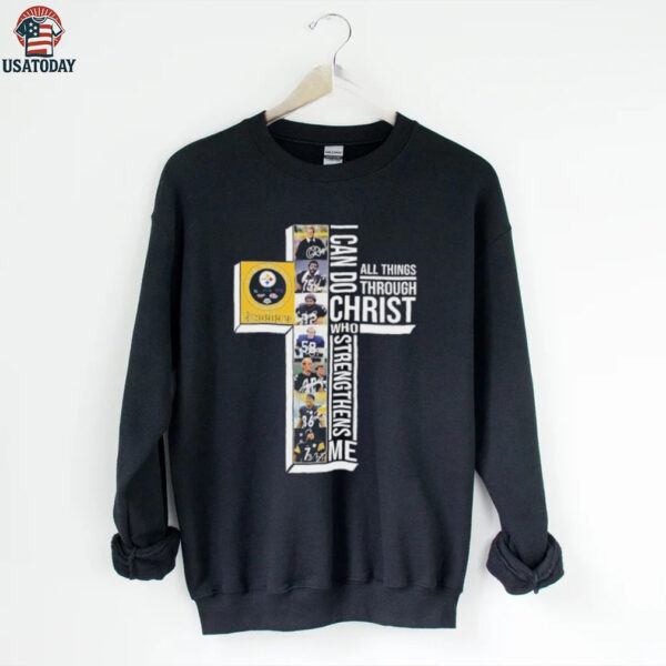Steelers 6 Time Super Bowl Champions I can do all things through Christ who strengthens me signatures shirt