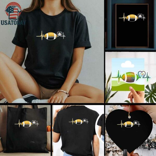 Steelers Baseball Heart Shirt