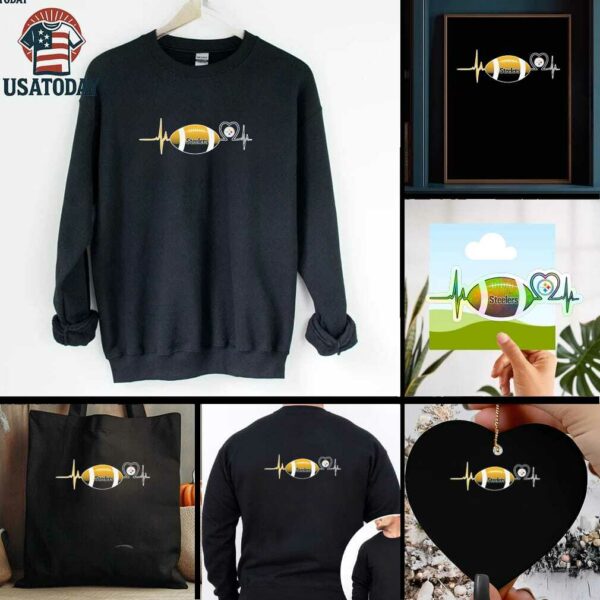 Steelers Baseball Heart Shirt