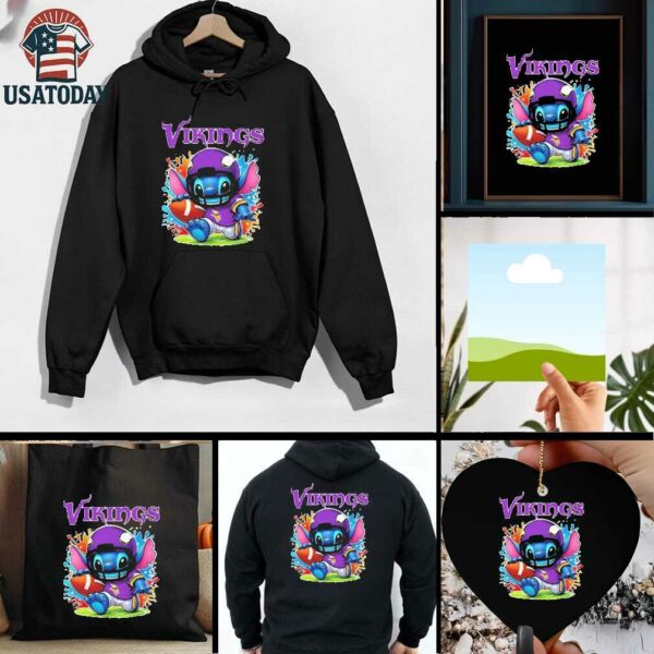 Stitch Fan Minnesota Vikings Nfl Shirt