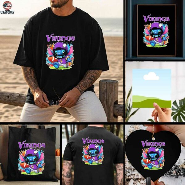 Stitch Fan Minnesota Vikings Nfl Shirt