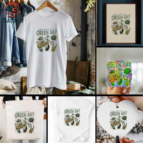 Sunday Are Better In Green Bay Football Shirt