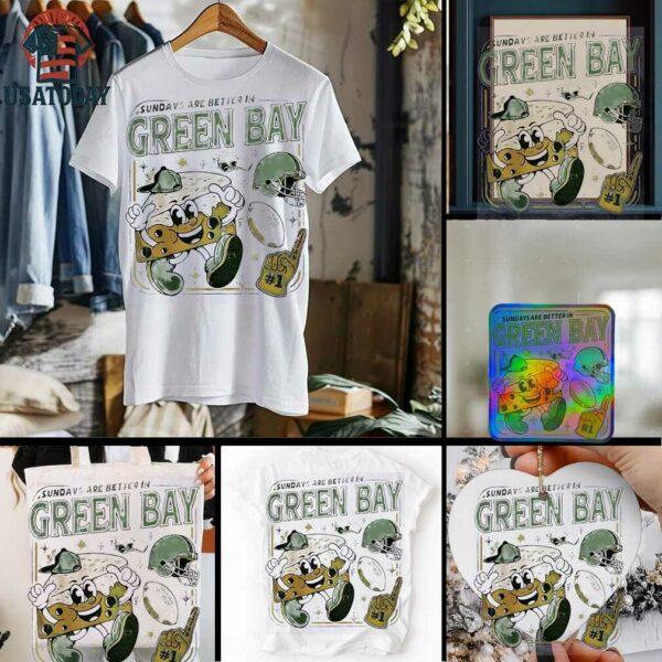 Sundays are better in Green Bay Packers shirt