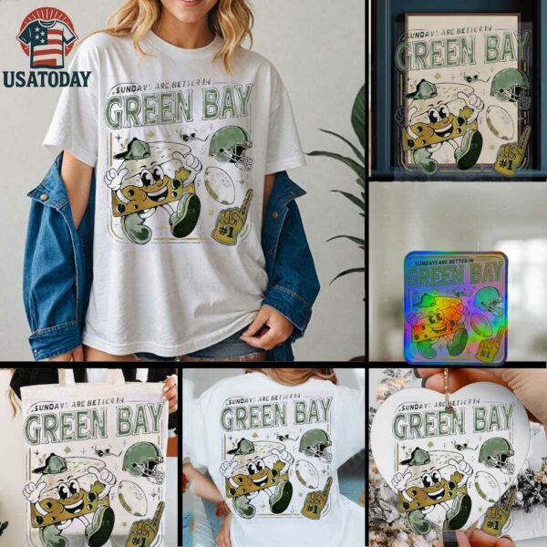 Sundays are better in Green Bay Packers shirt