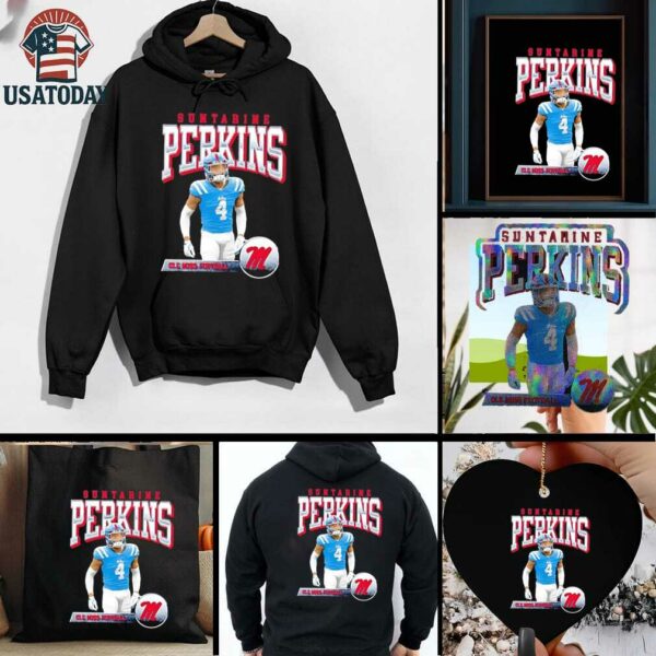 Suntarine Perkins Ole Miss Rebels Illustrated shirt