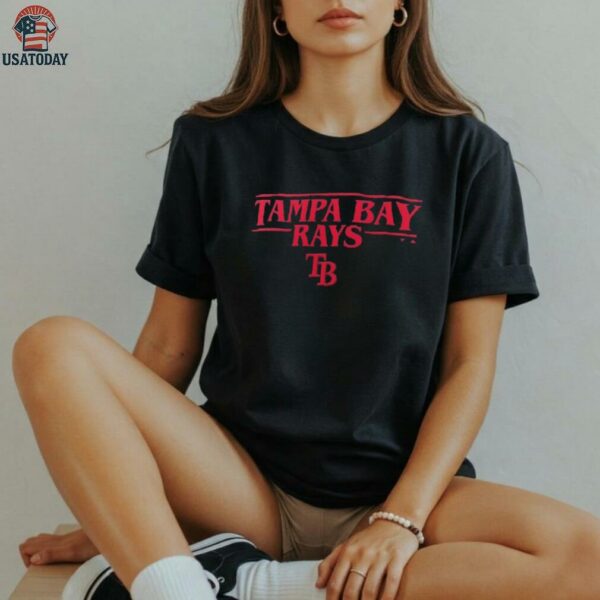 Tampa Bay Rays Stranger Things Logo Lockup T Shirt