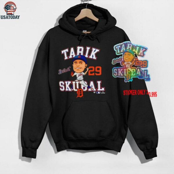 Tarik Skubal Detroit Tigers Hometown Caricature Player shirt
