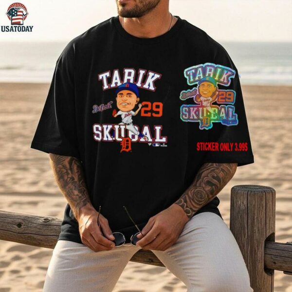 Tarik Skubal Detroit Tigers Hometown Caricature Player shirt