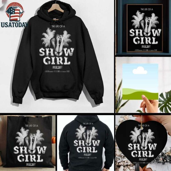 Taylor Swift The Life Of A Showgirl Album Retro T shirt