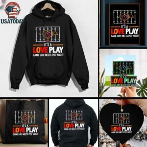 Taylor and Travis engaged it’s a love play game day meets pop night shirt
