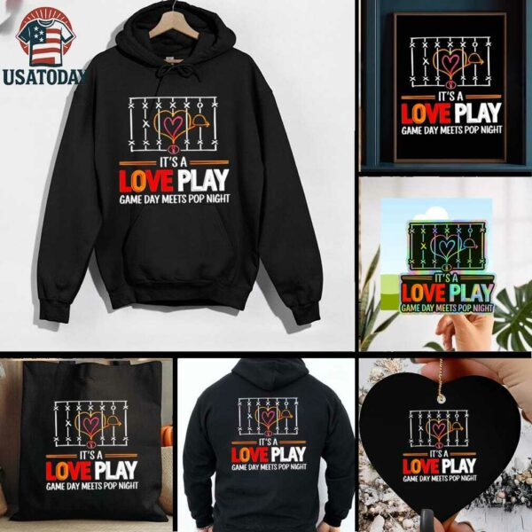 Taylor and Travis engaged it’s a love play game day meets pop night shirt