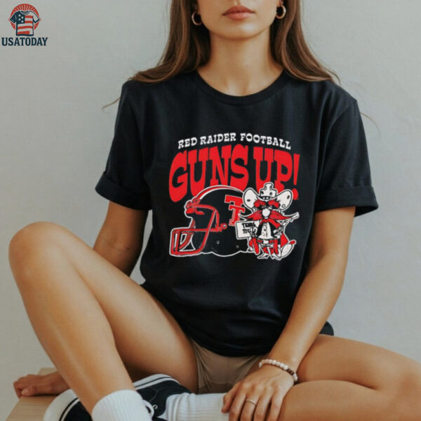 Texas Tech Red Raiders University football guns up shirt