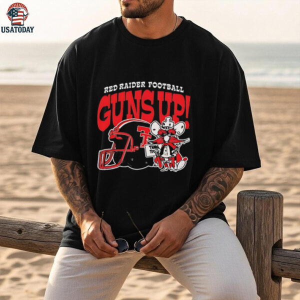Texas Tech Red Raiders University football guns up shirt
