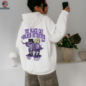 The Black Cat & Golden Retriever Duo T Shirt