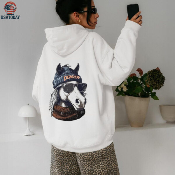 The Denver Broncos football mascot shirt