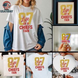 The Life Of A Chiefs Fan Taylor and Travis Engagement shirt