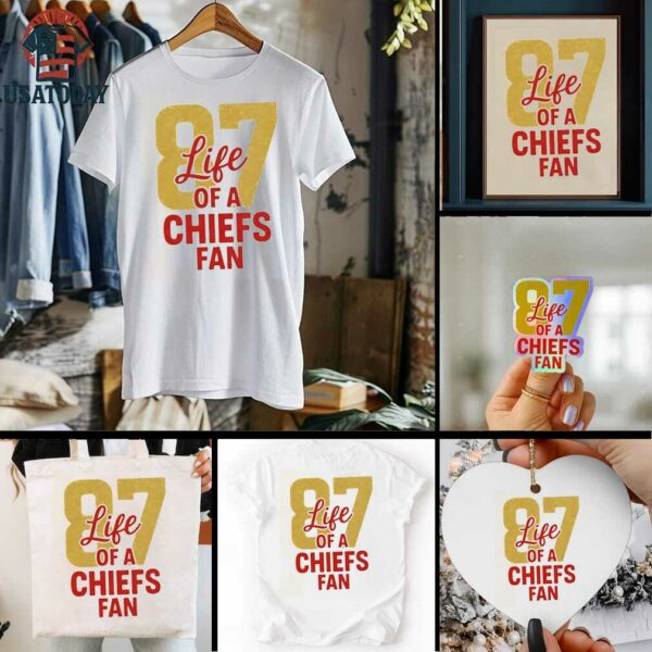 The Life Of A Chiefs Fan Taylor and Travis Engagement shirt