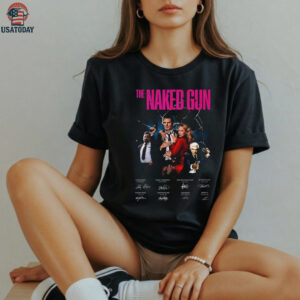 The Naked Gun movie signatures poster shirt