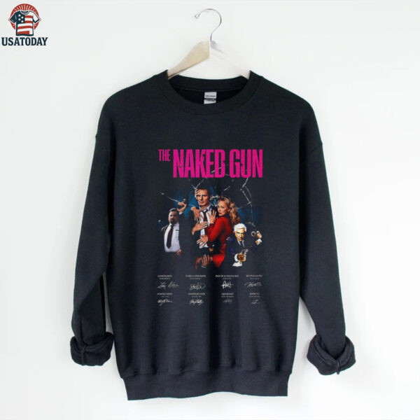 The Naked Gun movie signatures poster shirt