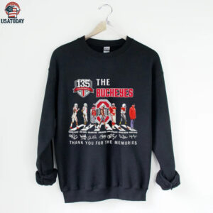 The Ohio State Buckeyes 135th Anniversary thank you for the memories signatures shirt
