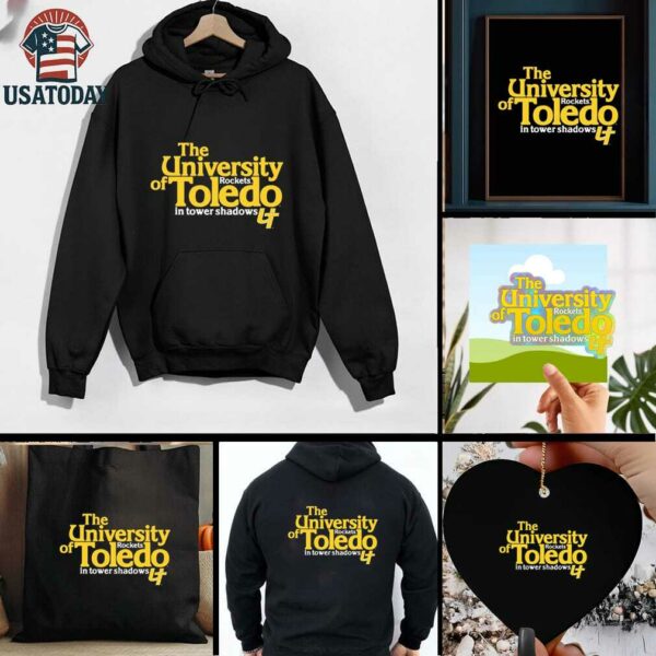 The University Toledo Rockets in tower shadows shirt