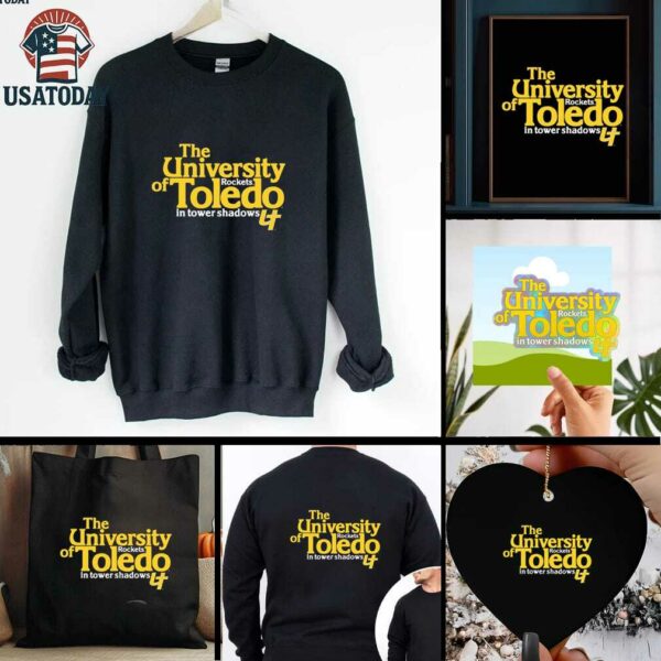 The University Toledo Rockets in tower shadows shirt
