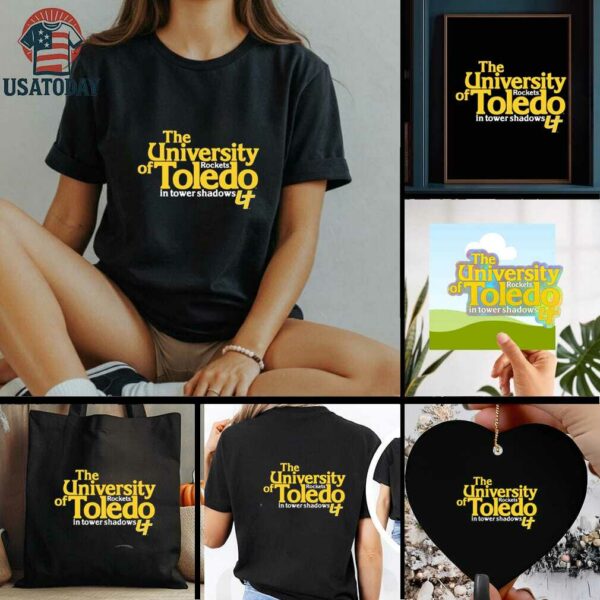 The University Toledo Rockets in tower shadows shirt