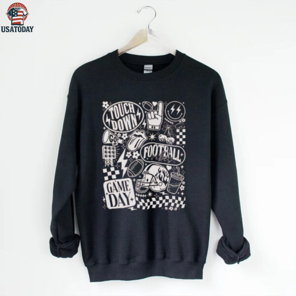 Touch Down Football Game Day Retro Shirt